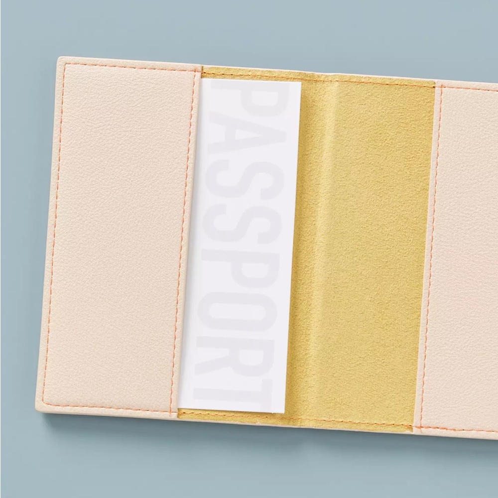 ANTHROPOLOGIE NWT Bonjour Passport Holder • Bifold PU Leather • Colorful - Picture 9 of 11